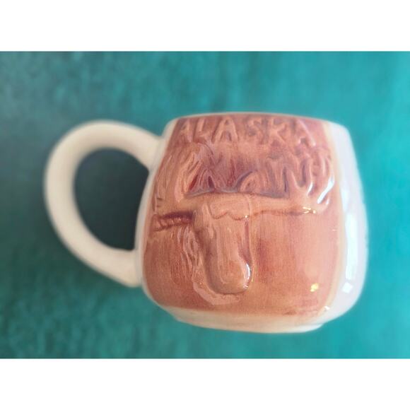 Vintage Ceramic Alaska Novelty Souvenir Funny Coffee Mug, Two Turds Full - Picture 4 of 9